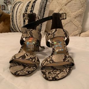 1in Sam Edelman Snake Print Heels